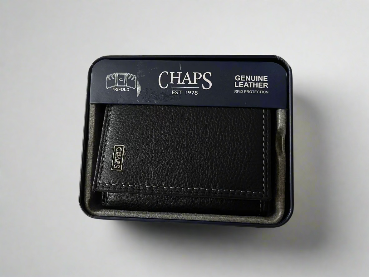 Chaps by Ralph Lauren Men's Wallet Genuine Leather with RFID Chaps by Ralph Lauren Men's Wallet Genuine Leather with RFID