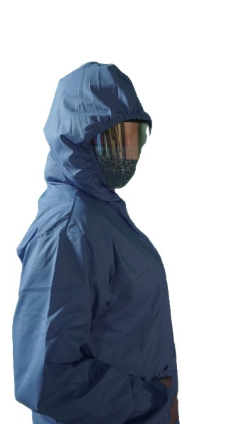 Light Blue 2-in-1 Microfiber PPE for medical frontliners