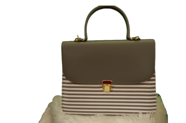 Gray satchel top