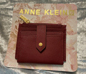 Anne Klein Card Case Wallet in Olive