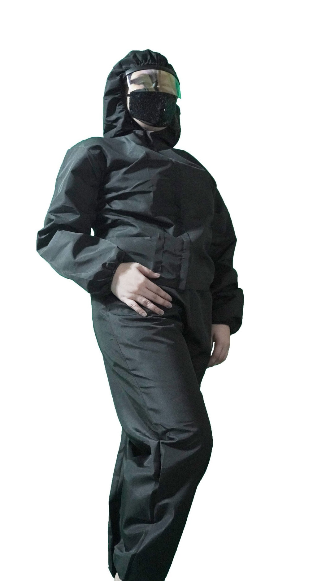 Microfiber Black PPE (Personal Protective Equipment) Suit